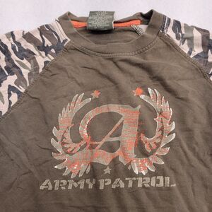 Extreme Athletic Gear Army Patrol Casual Graphic T-Shirt Boys Size 5/6 Brown